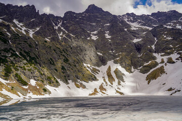 Morskie Oko mountain lake , 