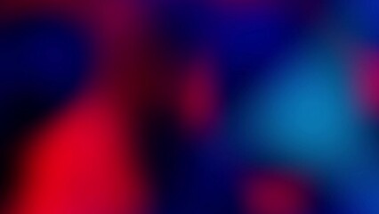 Leinwandbilder - Looped abstract clowing background with multicolored blurred gradients moving on dark