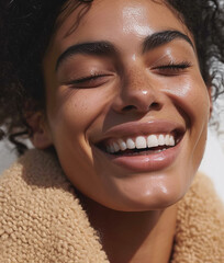 Portrait of beautiful smiling black woman