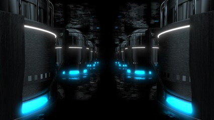 Abstract animated illustration of 
