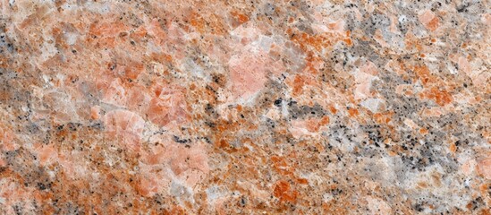 Sticker - A detailed shot of a bedrock brown granite counter top with a marble texture resembling natural rock patterns.