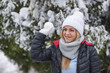 © milanmarkovic78 - Woman Wearing White Knitted Hat Enjoying in a Winter