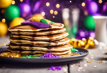 Gioiosa Celebrazione Del Pancake Day E Del Mardi Gras- Le Delizie Della Cucina Tradizionale Abbracciano La Festività