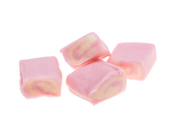 Sticker - pink chewy candy isolated