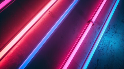 Wall Mural - Neon lights abstract texture