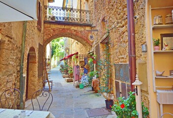 Wall Mural - landscape of the medieval Tuscan village of Massa Marittima, Grosseto, Italy