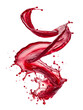 © Medard - Berry juice swirl splash isolated on transparent or white background, png