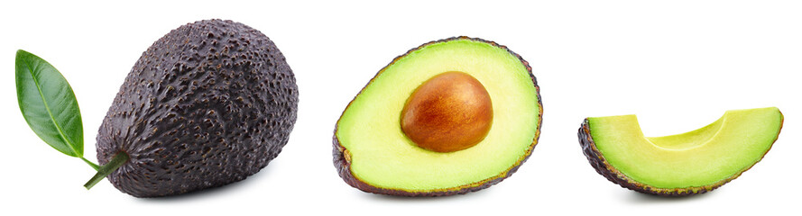 Sticker - Isolated avocado with leaf