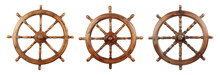 Ship Boat Steering Wheels Isolated On Transparent Or White Background, Png