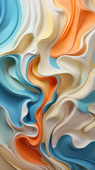 Wall Mural - Abstract Colorful Swirls Background

