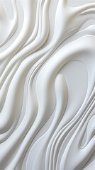 Wall Mural - Abstract White Wavy Texture Background

