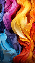 Wall Mural - Vibrant Abstract Swirls of Colors Background


