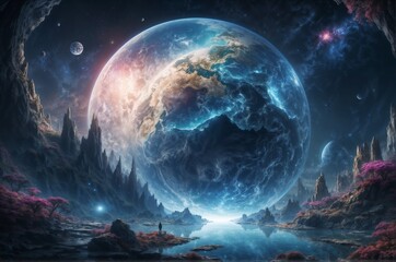 Wall Mural - planet in space