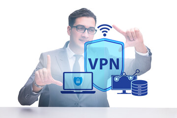 Poster - Virtual private network VPN cyber concept