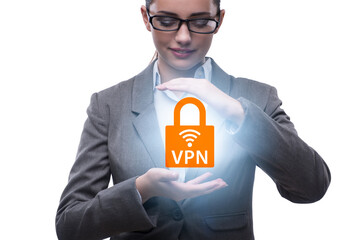 Poster - Virtual private network VPN cyber concept