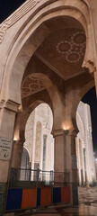 Wall Mural - arches of the mosque of hassan 2 in casablanca 