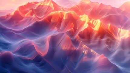 Wall Mural - abstract background featuring layers of translucent shapes and soft gradients, creating a sense of d