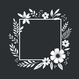 Fototapeta Kwiaty - Flory frame 