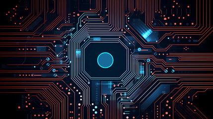 Circuit board background, technology and science concept background