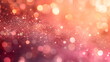 abstract peach fuzz shiny glittering particles bokeh background illustration. colour of the year 2024.