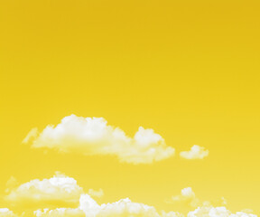 Wall Mural - yellow sky and clouds background