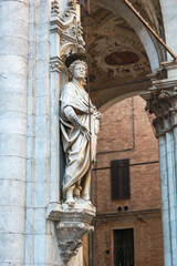 Wall Mural - Loggia della mercanzia in Siena, Tuscany, Italy