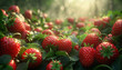 Strawberries. Background with fresh strawberries.