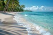 Tropischer Strand wie aus einem Gemälde: Klares blaues Wasser und weißer Sandstrand kreieren eine paradiesische Szenerie 10
