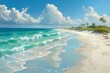 Tropischer Strand wie aus einem Gemälde: Klares blaues Wasser und weißer Sandstrand kreieren eine paradiesische Szenerie 6