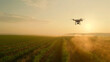 Drohne stellt Pakete zu Lieferdienst per Luftpost im Stadtgebiet schneller Lieferservice der Zukunft mit Drohnen Generative AI