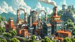 Educational video game where players manage a biomass power plant, combining fun with learning about renewable energy