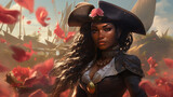 A black woman as pirate