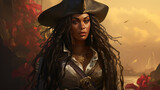 A black woman as pirate