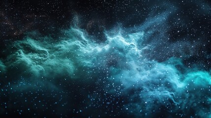 Wall Mural - Space background with nebula and stars