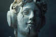© ADDICTIVE STOCK - Cracked Classical Sculpture with a Modern Touch Generative AI image
