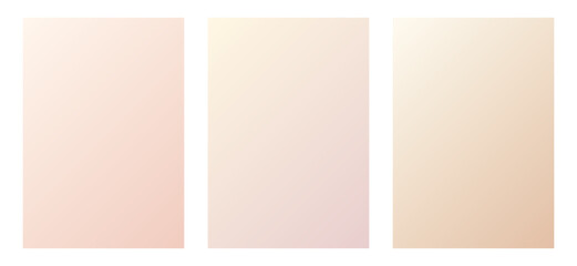 Nude gradient color. Delicate pink and coffee poster.