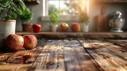 Fototapete - Blurred modern interior with a table top for displaying products