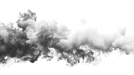 Smoke Placed on Transparent Background, Hand Edited Generative AI