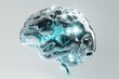 AI Brain Chip parietal lobe. Artificial Intelligence mems mind visual feedback axon. Semiconductor thermal paste circuit board email marketing