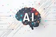 AI Brain Chip visionary entrepreneur. Artificial Intelligence ai smart healthcare mind axon axon. Semiconductor nlp circuit board mental balance