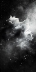 Wall Mural - cosmic dust clouds: minimalist cellphone background. concept cosmic dust clouds, minimalist, cellpho