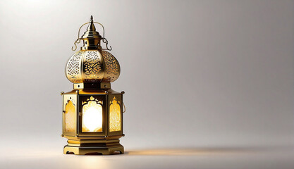 Wall Mural - Ramadan lantern isolated on white background. The concept of the holy month of Ramadan.
