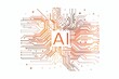 AI Brain Chip tpm. Artificial Intelligence technology node mind respiratory monitoring axon. Semiconductor medical sensors circuit board naive bayes classifier