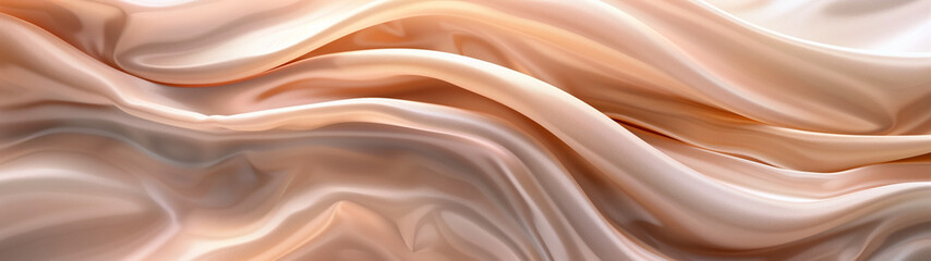 Wall Mural - Warm Toned Silky Fabric Folds Abstract Wallpaper