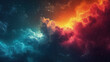 Nebulosa de nube de galaxia espacial colorida. Cosmos nocturno estrellado. Astronomía de la ciencia del universo. Fondo de pantalla de supernova
