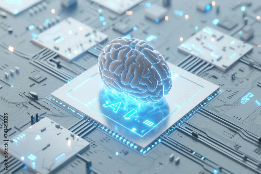 AI Brain Chip neurotransmitter degradation. Artificial Intelligence ...
