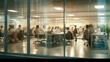 © redflower - Business workplace with people sitting in work