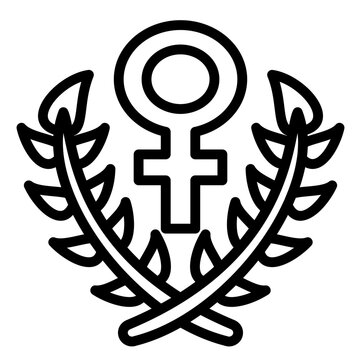 women laurel icon