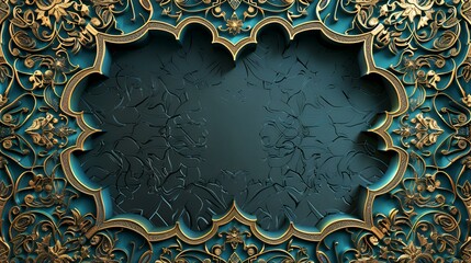 Wall Mural - 3D illustration, 3D CG. High resolution. Decorative background.