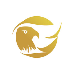 Wall Mural - Eagle logo design vector with premium concept